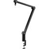 Logitech G Compass Premium Broadcast Boom Arm for Microphone, Internal Springs, Desktop Clamp and Built-in Cable Management, For Recording, Gaming, Streaming – Black