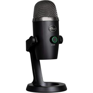 Logitech for Creators Blue Yeti Nano USB Microphone for Gaming, Streaming, Podcasting,Twitch, YouTube, Discord, Recording for PC and Mac, Plug & Play – Shadow Grey(Blackout)
