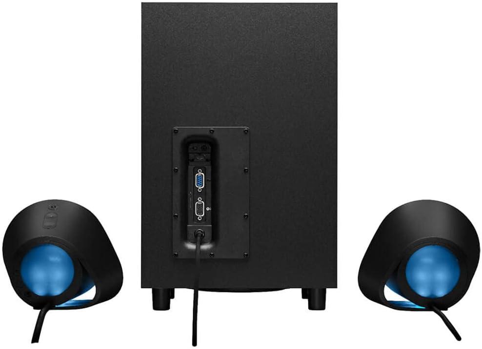image:imageLogitech G560 PC Gaming Speaker System with 71 DTSX Ultra Surround Sound Game Based LIGHTSYNC RGB Two Speakers and Subwoofer Bluetooth USB Immersive Gaming Experience BlackSpeakers