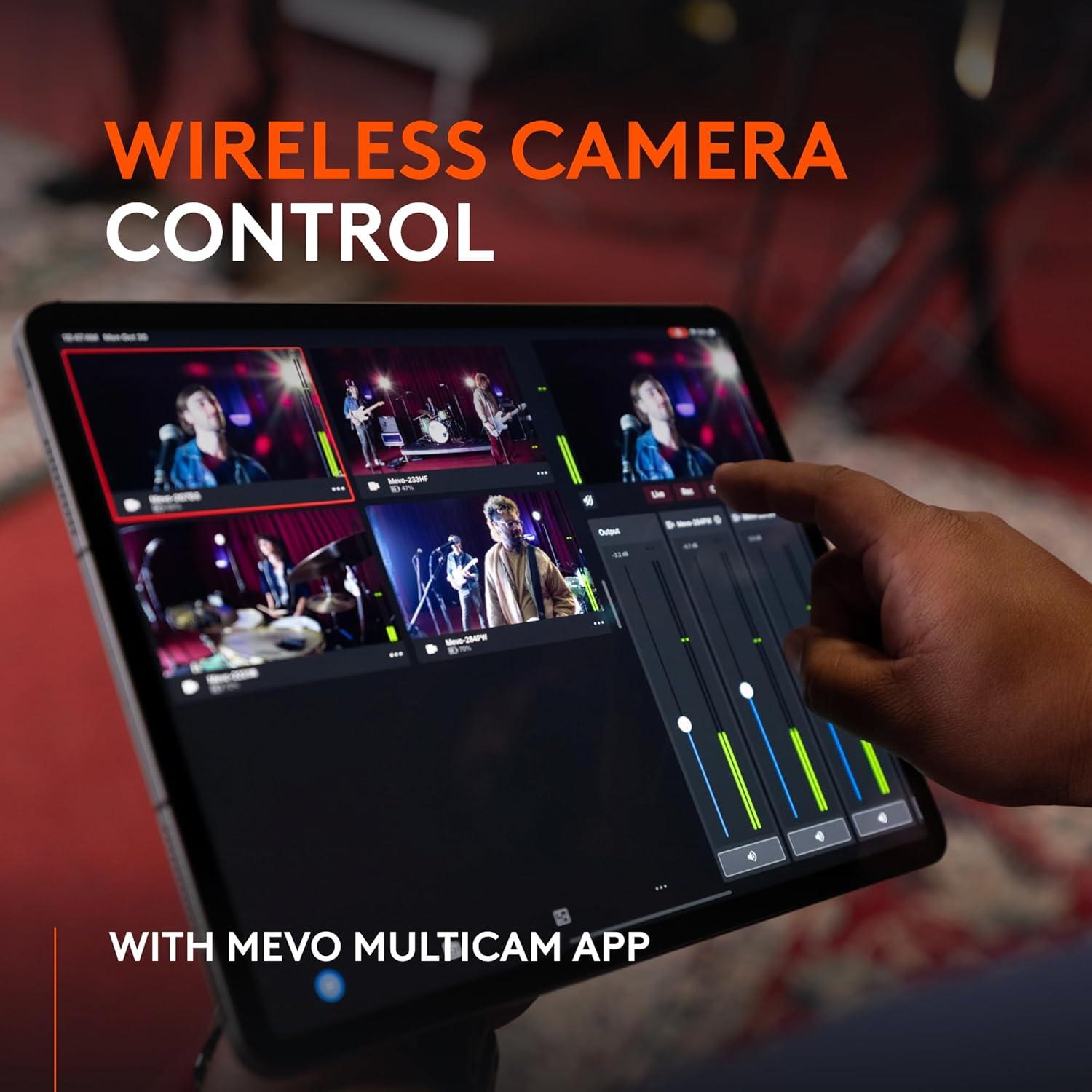 image:imageLogitech for Creators Mevo Core Wireless Live Streaming Camera 4K Video Camera with Interchangeable Lens Multicam Ready Intuitive App ControlCamera
