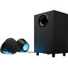 Logitech G560 PC Gaming Speaker System with 7.1 DTS:X Ultra Surround Sound, Game Based LIGHTSYNC RGB, Two Speakers and Subwoofer, Bluetooth, USB, Immersive Gaming Experience – Black(Speakers)