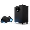 Logitech G560 PC Gaming Speaker System with 7.1 DTS:X Ultra Surround Sound, Game Based LIGHTSYNC RGB, Two Speakers and Subwoofer, Bluetooth, USB, Immersive Gaming Experience – Black(Speakers)
