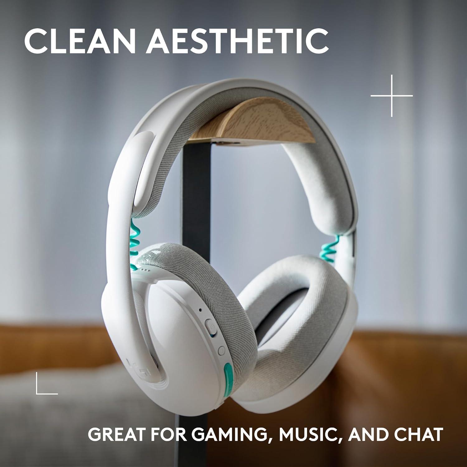 image:imageLogitech G325 Lightspeed Wireless Bluetooth Gaming Headset AllDay Comfort Builtin Mic with Noise Reduction 24Bit Audio 24 Hr Battery Life for PC PlayStation Switch Mobile BlackWhite