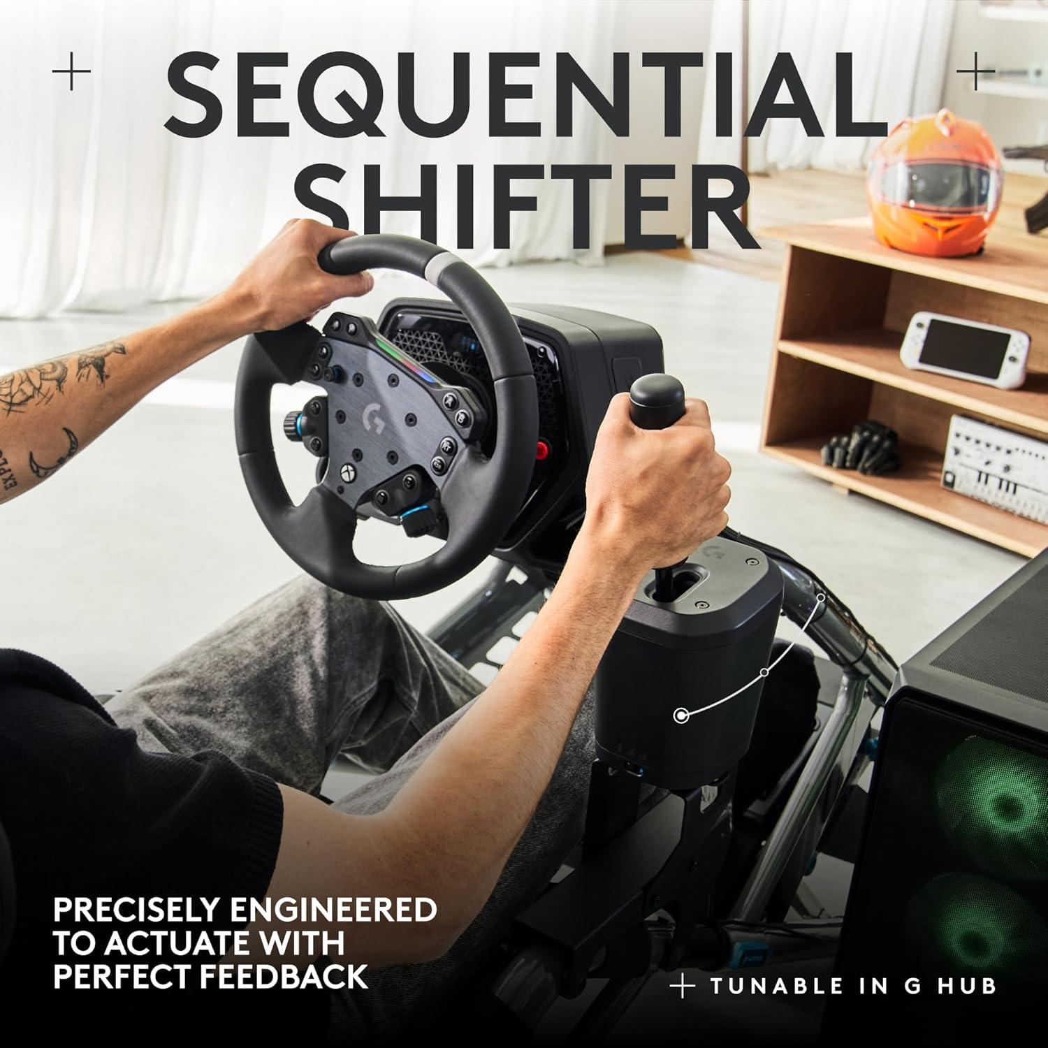 image:imageLogitech G RS HSHIFTER Sim Racing Gear Shifter compatible with PRO RS50 Racing Wheel Base for consoles PlayStation 5 Playstation 4 XboxSeries XS XboxOne and PCRS Series