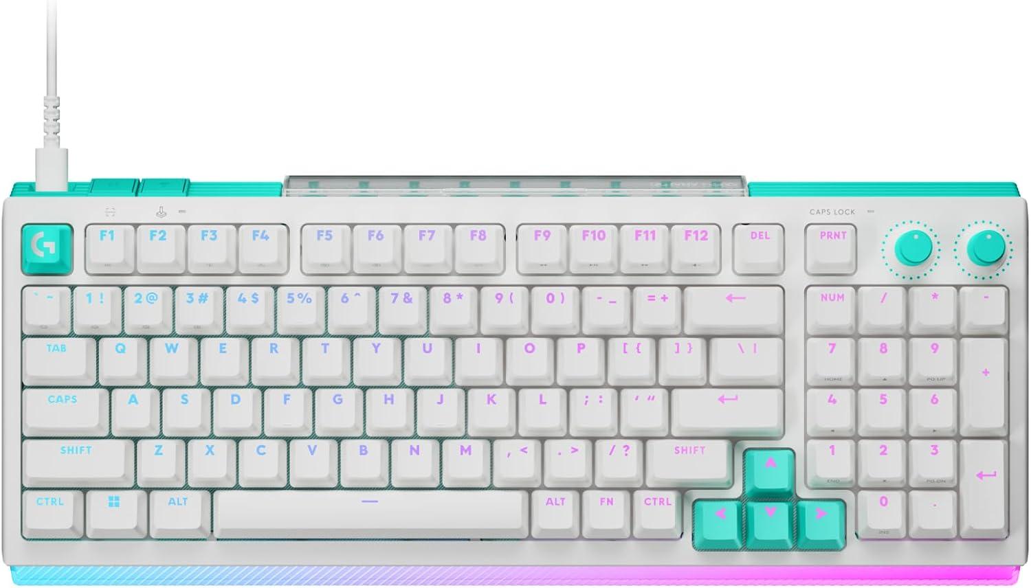 image:imageLogitech G512 X 75 Dual SWAP HotSwappable TMR AnalogMechanical Gaming Keyboard Tactile 8K Polling Rate Custom Actuation 0140 mm Rapid Trigger LIGHTSYNC RGB Wired PC Mac BlackWhite