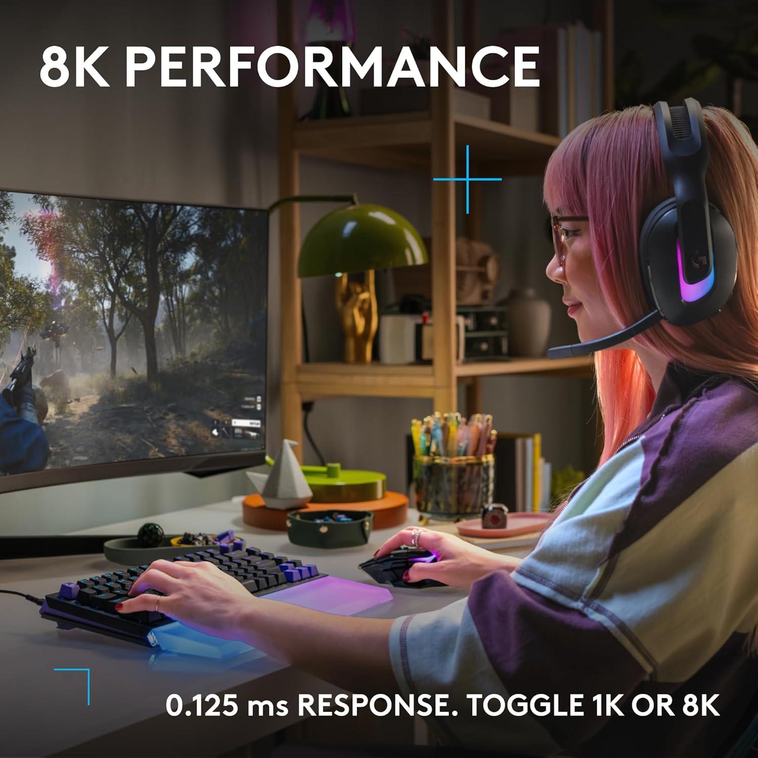 image:imageLogitech G512 X 75 Dual SWAP HotSwappable TMR AnalogMechanical Gaming Keyboard Tactile 8K Polling Rate Custom Actuation 0140 mm Rapid Trigger LIGHTSYNC RGB Wired PC Mac BlackBlack