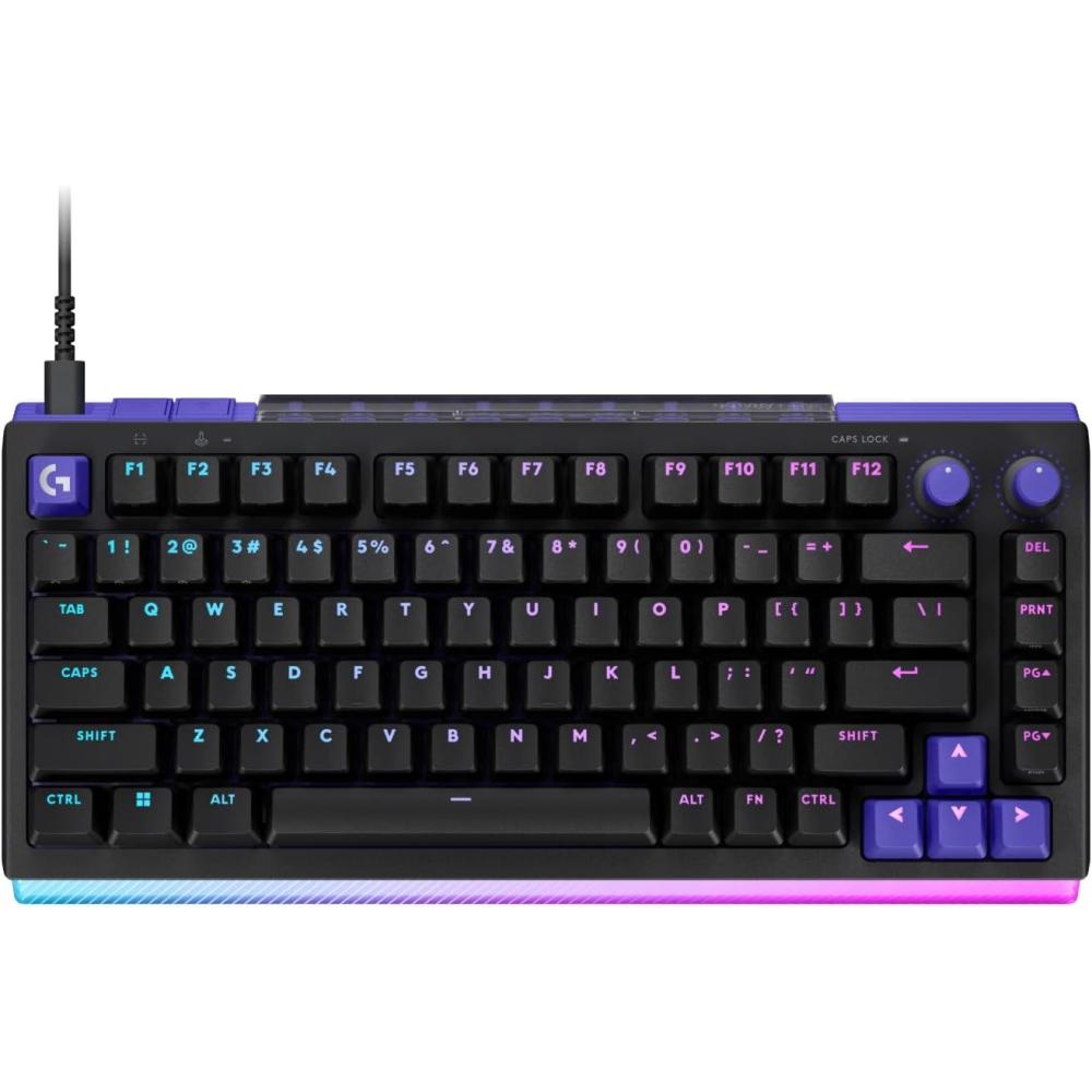 image:imageLogitech G512 X 75 Dual SWAP HotSwappable TMR AnalogMechanical Gaming Keyboard Tactile 8K Polling Rate Custom Actuation 0140 mm Rapid Trigger LIGHTSYNC RGB Wired PC Mac BlackBlack