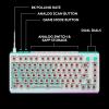 Logitech G512 X 75 Dual SWAP, Hot-Swappable TMR Analog/Mechanical Gaming Keyboard, Tactile, 8K Polling Rate, Custom Actuation 0.1-4.0 mm, Rapid Trigger, LIGHTSYNC RGB, Wired, PC, Mac – Black(White)
