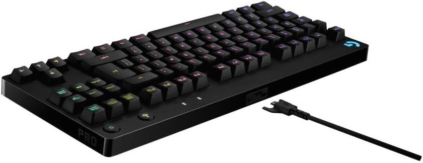 imageLogitech G Pro Clavier QWERTY Anglais Gaming Mcanique Conu pour les Professionnels