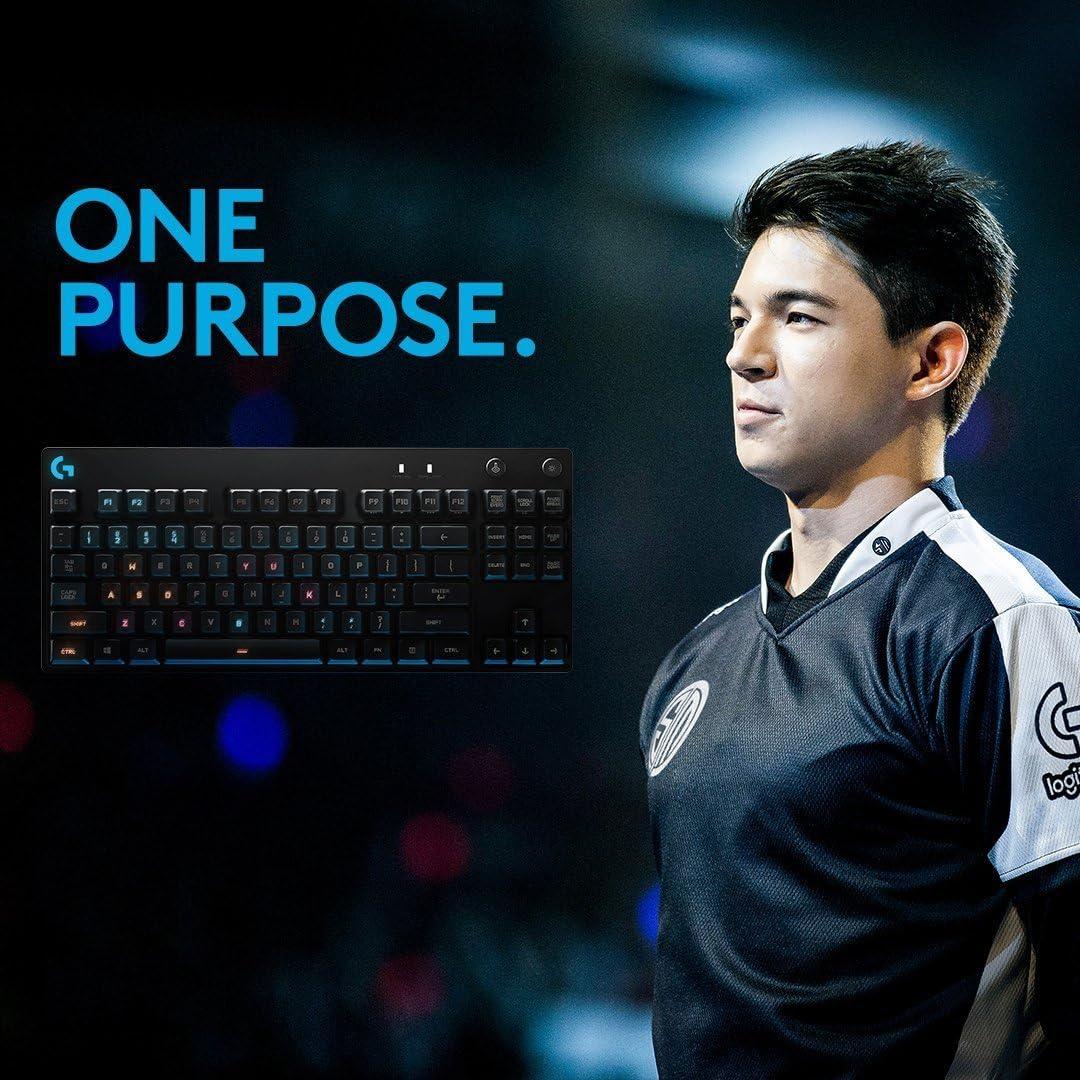 imageLogitech G Pro Clavier QWERTY Anglais Gaming Mcanique Conu pour les Professionnels