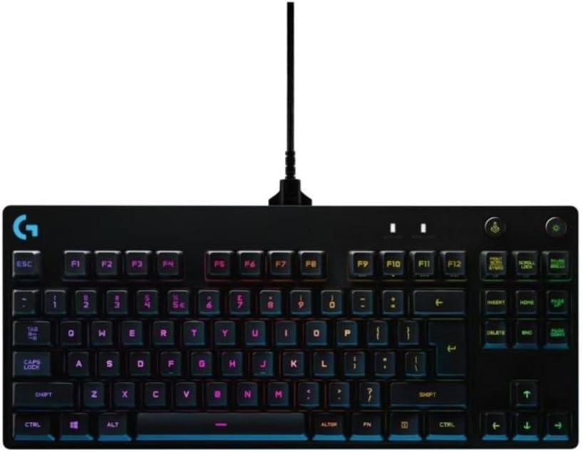 imageLogitech G Pro Clavier QWERTY Anglais Gaming Mcanique Conu pour les Professionnels