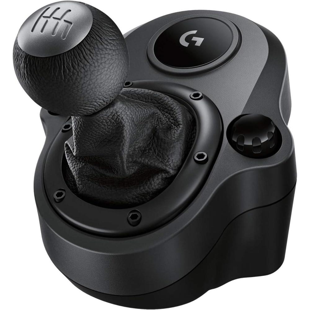 imageLogitech G Driving Force Levier de Vitesse pour Volant de Course G923 G29 et G920 6 Vitesses Enclenchement de la Marche Arrire par Pression Conception Acier et Cuir PS4Xbox OnePCMac Noir 941000130