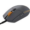 Logitech G Gaming Mouse Pro (capteur Optique, 12 000 dpi, 1000 Hz – 1ms, RGB, Six Boutons programmables) Gris/Jaune(G Pro BF1)