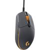 Logitech G Gaming Mouse Pro (capteur Optique, 12 000 dpi, 1000 Hz – 1ms, RGB, Six Boutons programmables) Gris/Jaune(G Pro BF1)