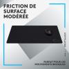 Logitech G640 Tapis de Souris Gamer en Tissu, Pour Souris Gaming Filaire ou sans Fil, 460 x 400mm, Epaisseur 3mm, Friction de Surface Modérée, Texture Homogène, Base en Caoutchouc Stable – Noire(Noir)