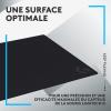 Logitech G640 Tapis de Souris Gamer en Tissu, Pour Souris Gaming Filaire ou sans Fil, 460 x 400mm, Epaisseur 3mm, Friction de Surface Modérée, Texture Homogène, Base en Caoutchouc Stable – Noire(Noir)