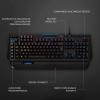 Logitech G910 Orion Spectrum, Clavier Gamer Mécanique RGB, Eclairage RGB LIGHTSYNC, Switchs Romer-G Tactiles, 9 Touches G Programmables, Technologie Double Ecran Arx, Français AZERTY – Noir(G910)