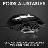 Souris gaming RVB personnalisable Logitech G502 Proteus Spectrum avec 11 boutons programmables, 200-12 000 ppp – Noir – Emballage Est Europe(G502 Hero Filaire (Blanc))