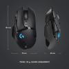 Souris gaming RVB personnalisable Logitech G502 Proteus Spectrum avec 11 boutons programmables, 200-12 000 ppp – Noir – Emballage Est Europe(G502 Hero (Sans fil))