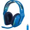 imageLogitech G G522 LIGHTSPEED casque gaming sans fil LIGHTSYNC RVB micro bande passante complte et audio synchronis avanc triple connectivit  LIGHTSPEED Bluetooth USBA vers USBC pour PCBlancBleu