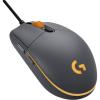 Logitech G Gaming Mouse Pro (capteur Optique, 12 000 dpi, 1000 Hz – 1ms, RGB, Six Boutons programmables) Gris/Jaune(G Pro BF1)
