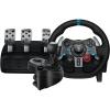 Logitech G29 Driving Force Volant de Course avec Levier de Vitesse Pédales, Retour de Force Réaliste, Palettes en Acier Inoxydable, Rotation du Volant à 900°, Prise EU, PS4/PS3/PC – Noir