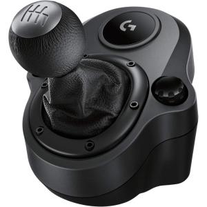 Logitech G Driving Force Levier de Vitesse pour Volant de Course G923, G29 et G920, 6 Vitesses, Enclenchement de la Marche Arrière par Pression, Conception Acier et Cuir, PS4/Xbox One/PC/Mac – Noir 941-000130