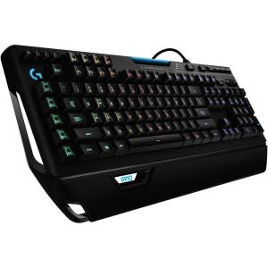 Logitech G910 Orion Spectrum, Clavier Gamer Mécanique RGB, Eclairage RGB LIGHTSYNC, Switchs Romer-G Tactiles, 9 Touches G Programmables, Technologie Double Ecran Arx, Français AZERTY – Noir(G910)