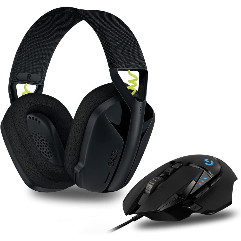 imageLogitech G G502 HERO souris gaming filaire avec boutons programmables et poids ajustables et G213 RVB clavier gaming rtroclair avec touches tactiles PCordinateurs portables NoirSouris Casque