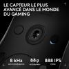 Logitech G PRO 2 LIGHTSPEED, souris de gaming sans fil, pour droitier ou gaucher, maximum de 4 boutons latéraux magnétiques personnalisables et commutables, capteur 44K DPI, recharge USB-C, PC/Mac – B(Blanc)