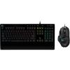 Logitech G G502 HERO souris gaming filaire avec boutons programmables et poids ajustables et G213 RVB clavier gaming rétroéclairé avec touches tactiles -PC-ordinateurs portables, Noir(Souris + Clavier)