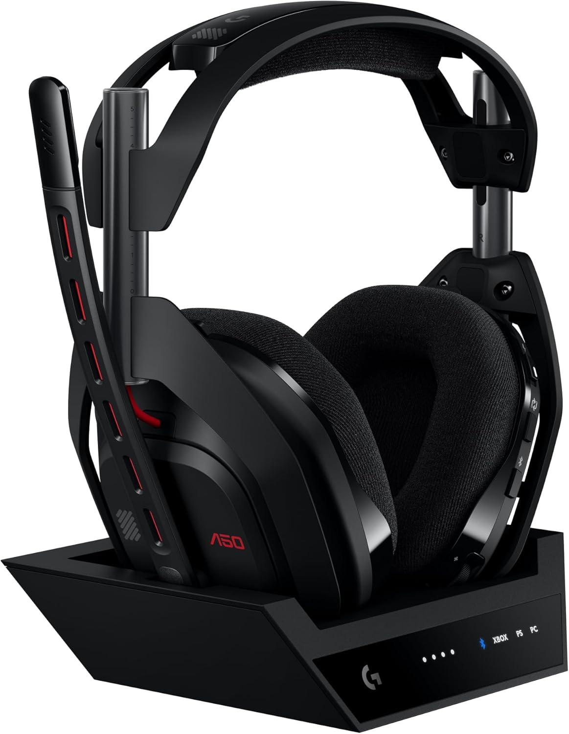 imageLogitech G Astro A50 X LIGHTSPEED casque gaming sans fil base PROG GRAPHNE PLAYSYNC pour la Xbox Series XS PS5 PCMac Nintentdo Switch 2 Bluetooth dispositif de relais HDMI 21 NoirNoir