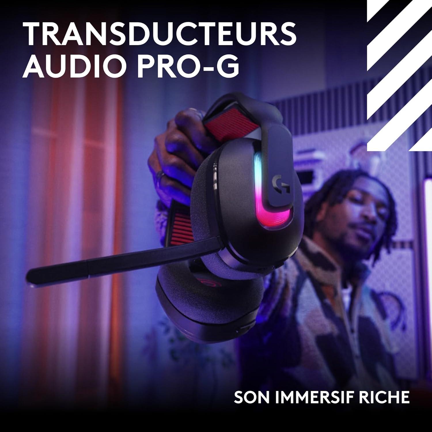 imageLogitech G Astro A50 X LIGHTSPEED casque gaming sans fil base PROG GRAPHNE PLAYSYNC pour la Xbox Series XS PS5 PCMac Nintentdo Switch 2 Bluetooth dispositif de relais HDMI 21 NoirNoir