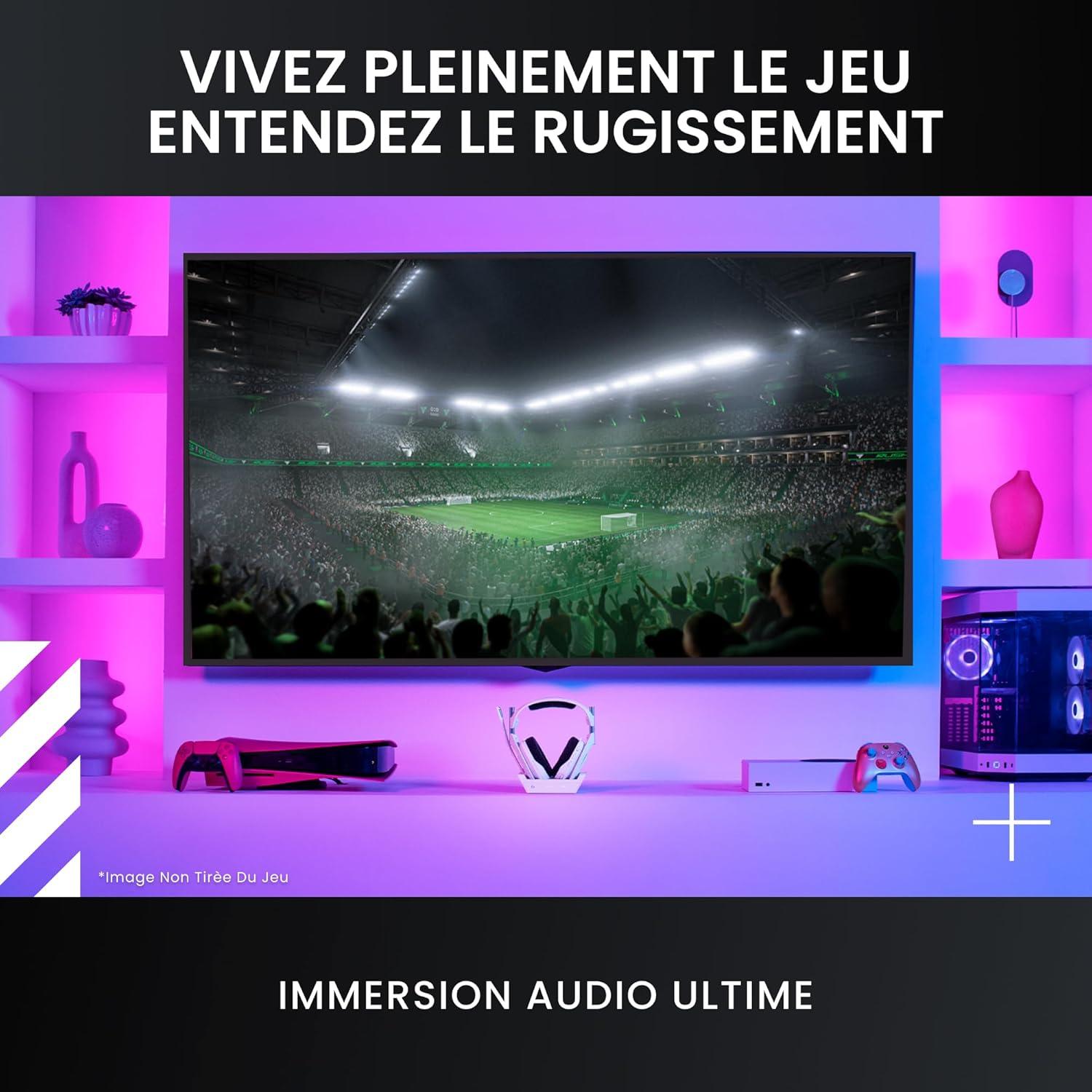 imageLogitech G Astro A50 X LIGHTSPEED casque gaming sans fil base PROG GRAPHNE PLAYSYNC pour la Xbox Series XS PS5 PCMac Nintentdo Switch 2 Bluetooth dispositif de relais HDMI 21 NoirBlanc