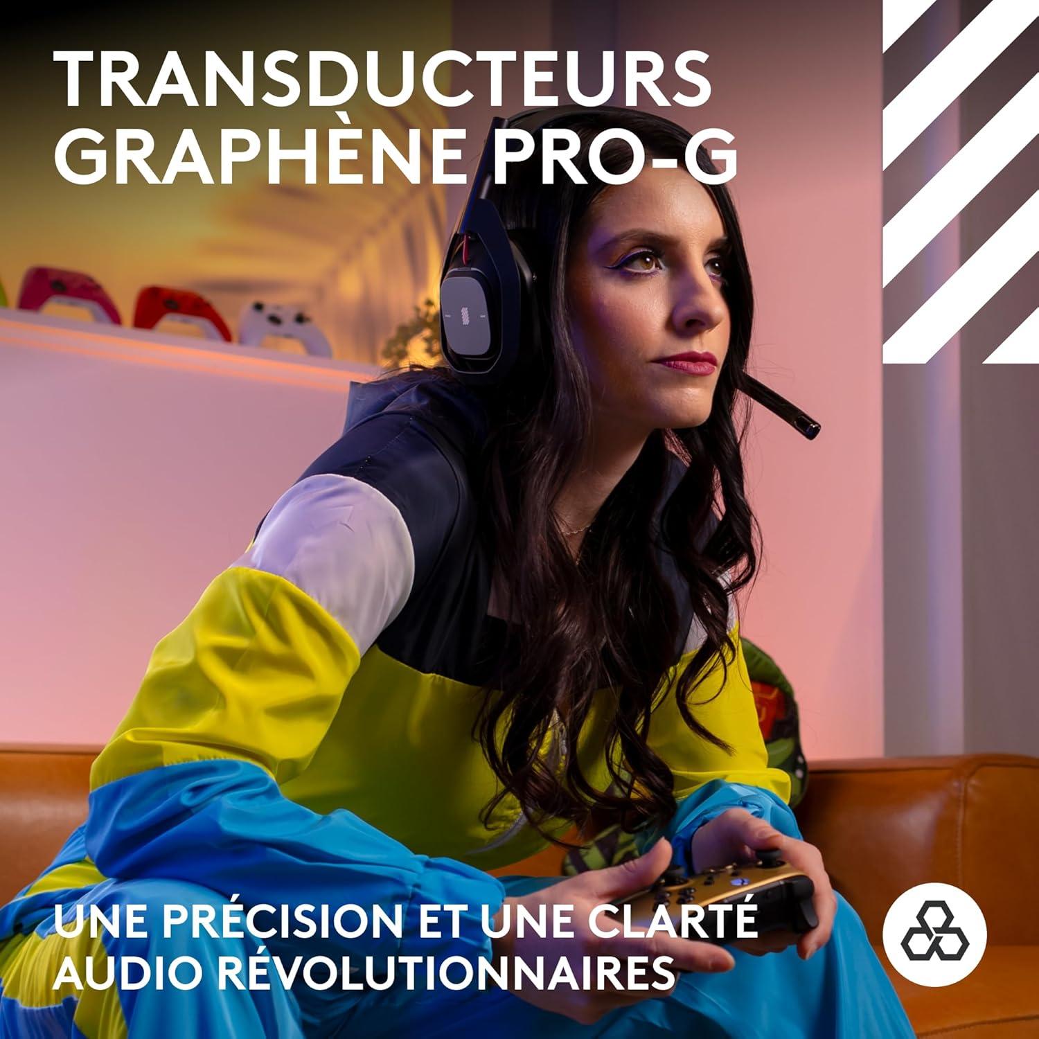 imageLogitech G Astro A50 X LIGHTSPEED casque gaming sans fil base PROG GRAPHNE PLAYSYNC pour la Xbox Series XS PS5 PCMac Nintentdo Switch 2 Bluetooth dispositif de relais HDMI 21 NoirNoir