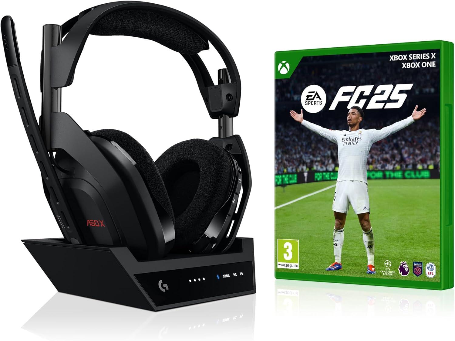 imageLogitech G Astro A50 X LIGHTSPEED casque gaming sans fil base PROG GRAPHNE PLAYSYNC pour la Xbox Series XS PS5 PCMac Nintentdo Switch 2 Bluetooth dispositif de relais HDMI 21 NoirNoir