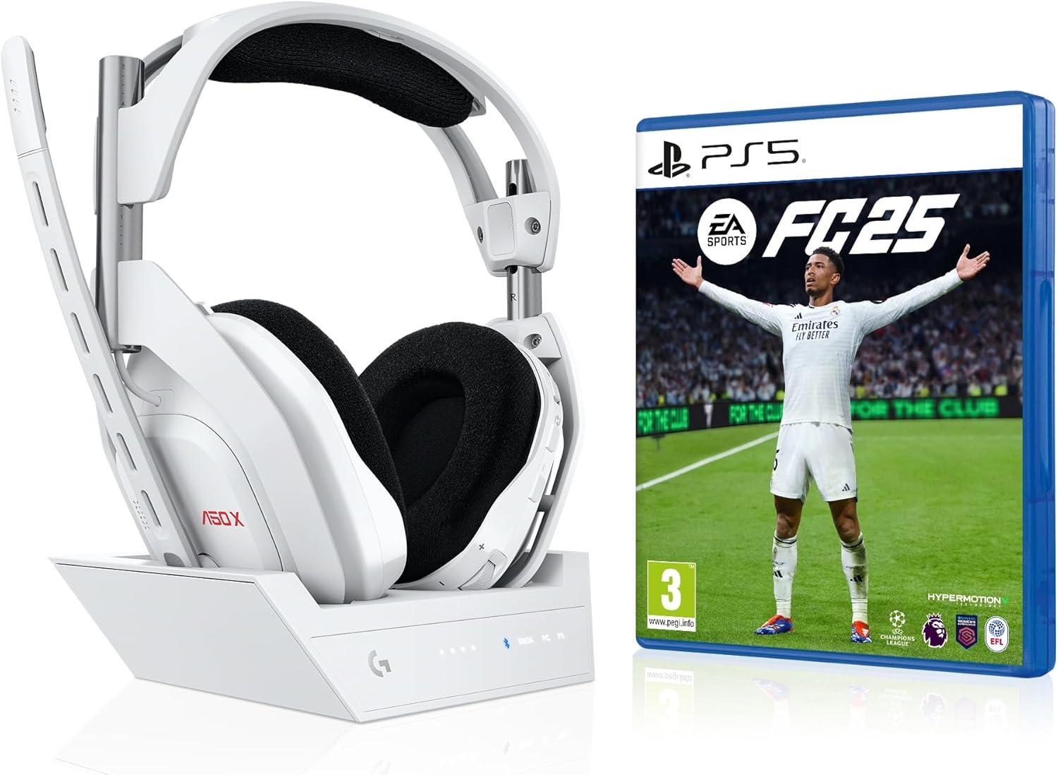 imageLogitech G Astro A50 X LIGHTSPEED casque gaming sans fil base PROG GRAPHNE PLAYSYNC pour la Xbox Series XS PS5 PCMac Nintentdo Switch 2 Bluetooth dispositif de relais HDMI 21 NoirBlanc