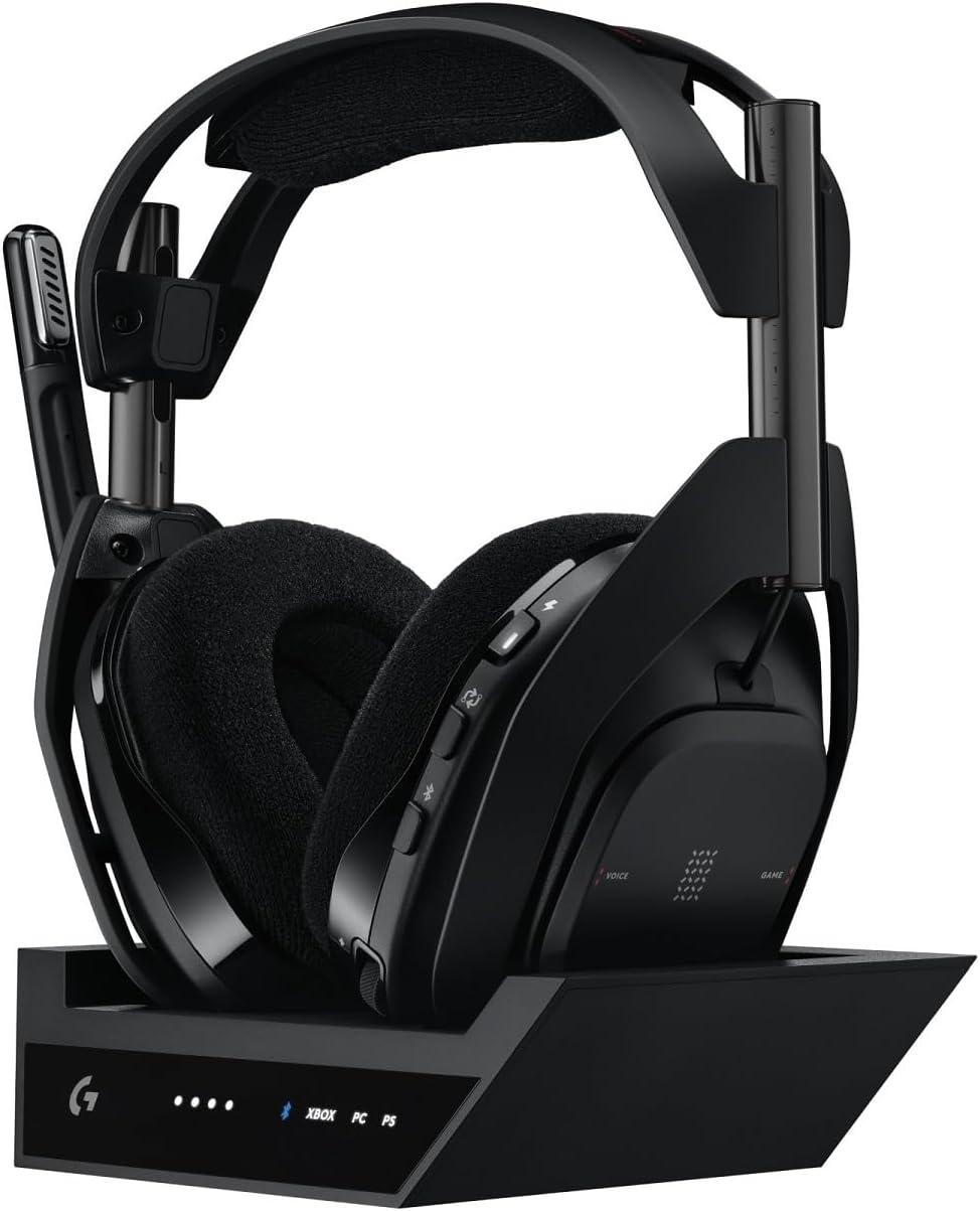 imageLogitech G Astro A50 X LIGHTSPEED casque gaming sans fil base PROG GRAPHNE PLAYSYNC pour la Xbox Series XS PS5 PCMac Nintentdo Switch 2 Bluetooth dispositif de relais HDMI 21 NoirNoir