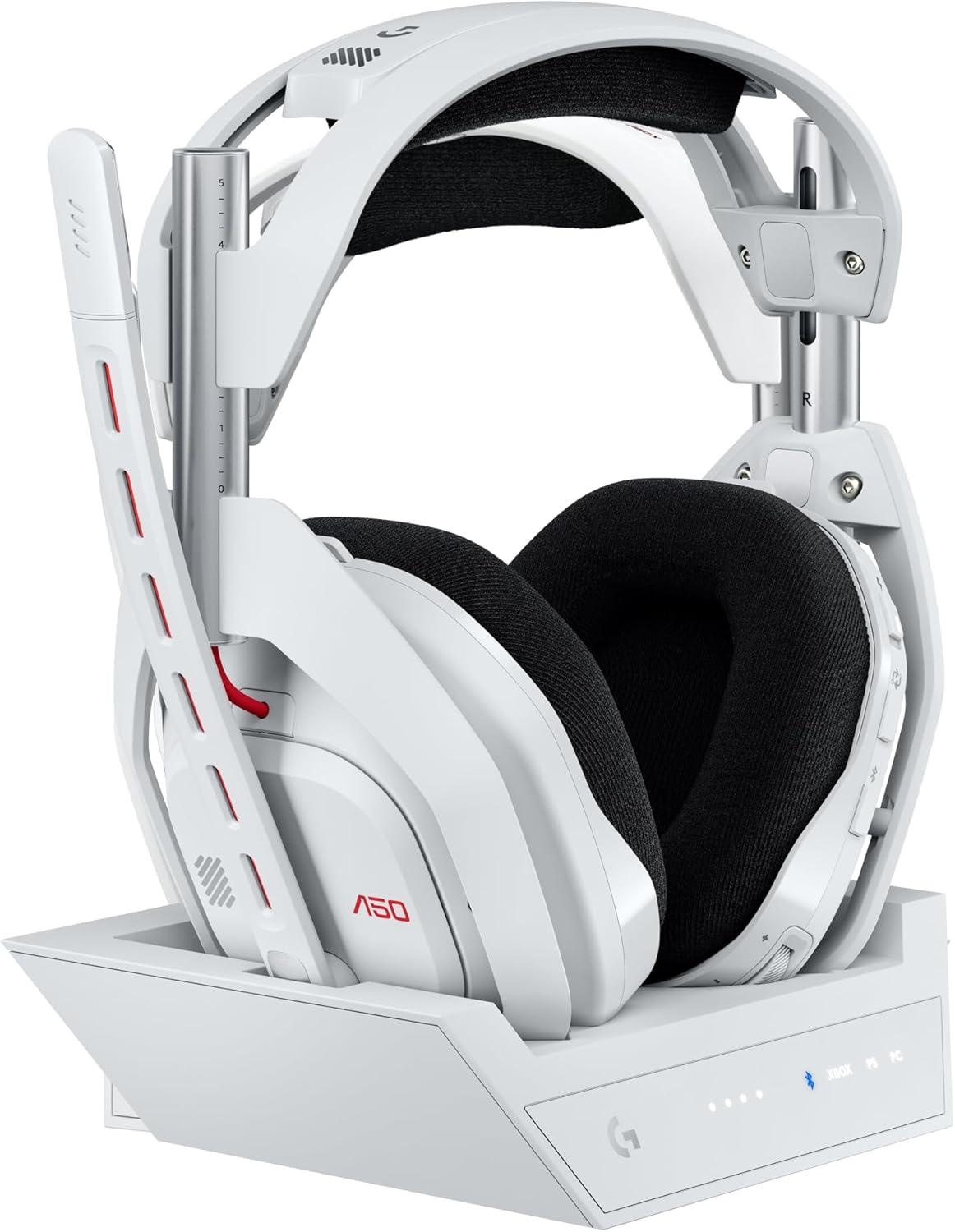 imageLogitech G Astro A50 X LIGHTSPEED casque gaming sans fil base PROG GRAPHNE PLAYSYNC pour la Xbox Series XS PS5 PCMac Nintentdo Switch 2 Bluetooth dispositif de relais HDMI 21 NoirBlanc