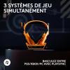 Logitech G Astro A50 X LIGHTSPEED casque gaming sans fil + base, PRO-G GRAPHÈNE, PLAYSYNC pour la Xbox Series X|S + PS5 + PC/Mac, Nintentdo Switch 2, Bluetooth, dispositif de relais HDMI 2.1 – Noir(Papaya (McLaren))