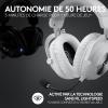 Logitech G Pro X 2 Lightspeed Casque Audio Bluetooth, Micro-Casque détachable, Enceinte graphène 50 mm, DTS:X Casque 2.0—7.1 Surround, Bluetooth/USB/3,5 mm Aux, PC, PS5, PS4, Nintendo Switch – Rose(blanc)