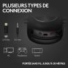 Logitech G Pro X 2 Lightspeed Casque Audio Bluetooth, Micro-Casque détachable, Enceinte graphène 50 mm, DTS:X Casque 2.0—7.1 Surround, Bluetooth/USB/3,5 mm Aux, PC, PS5, PS4, Nintendo Switch – Rose(Noir)