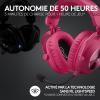 Logitech G Pro X 2 Lightspeed Casque Audio Bluetooth, Micro-Casque détachable, Enceinte graphène 50 mm, DTS:X Casque 2.0—7.1 Surround, Bluetooth/USB/3,5 mm Aux, PC, PS5, PS4, Nintendo Switch – Rose(Magenta)