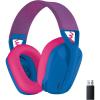 Logitech G435 LIGHTSPEED & Bluetooth sans Fil Casque Gamer, léger circum-auriculaire, Micro intégré, Batterie de 18h, Compatible avec Dolby Atmos, PC, PS4, PS5, Mobile, Nintendo Switch – Blanc(Bleu)