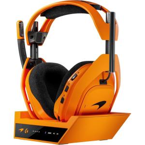 Logitech G Astro A50 X LIGHTSPEED casque gaming sans fil + base, PRO-G GRAPHÈNE, PLAYSYNC pour la Xbox Series X|S + PS5 + PC/Mac, Nintentdo Switch 2, Bluetooth, dispositif de relais HDMI 2.1 – Noir(Papaya (McLaren))