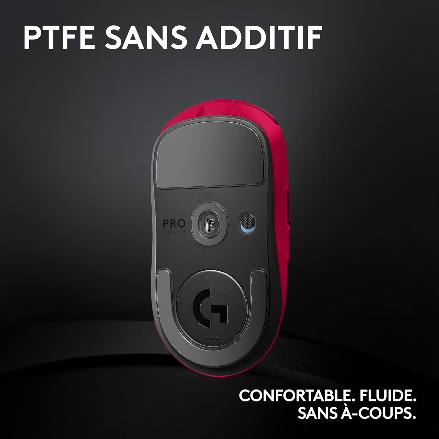 imageLogitech G PRO X SUPERLIGHT 2 LIGHTSPEED Souris gaming sans fil Est Europe Version 8K Polling lgre 60g HERO 2 888 IPS 44K PPP 5 boutons programmables USBC PCMac BlancRose