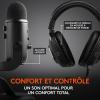 Logitech G Casque Gamer Pro X avec DTS Headphone:X 7.1 et Transducteurs Pro-G 50 mm pour Gaming et Blue Microphone Yeti, Micro USB pour l&rsquo;Enregistrement et le Streaming sur PC et Mac – Noir