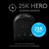 Logitech G PRO Radio-fréquence Souris Gamer sans Fil, Capteur Gaming HERO 25K, 25 600 PPP, RVB, Ultra-Léger, 4 à 8 Boutons Programmables, Batterie Longue Durée, POWERPLAY-compatible, PC – Noire(Noir/transparent)