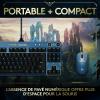 Logitech G Pro Clavier Gamer Mécanique, Design Tenkeyless Ultra Portable, Câble USB Détachable, Touches Rétroéclairées LIGHTSYNC RVB, Edition Officielle League of Legends, Francais AZERTY – Bleu/Or