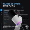 Logitech G Yeti GX Microphone Gaming RVB Dynamique avec LIGHTSYNC, USB prêt à l’Emploi pour Streaming, supercardioïde, pour PC/Mac – Blanc(Blanc)